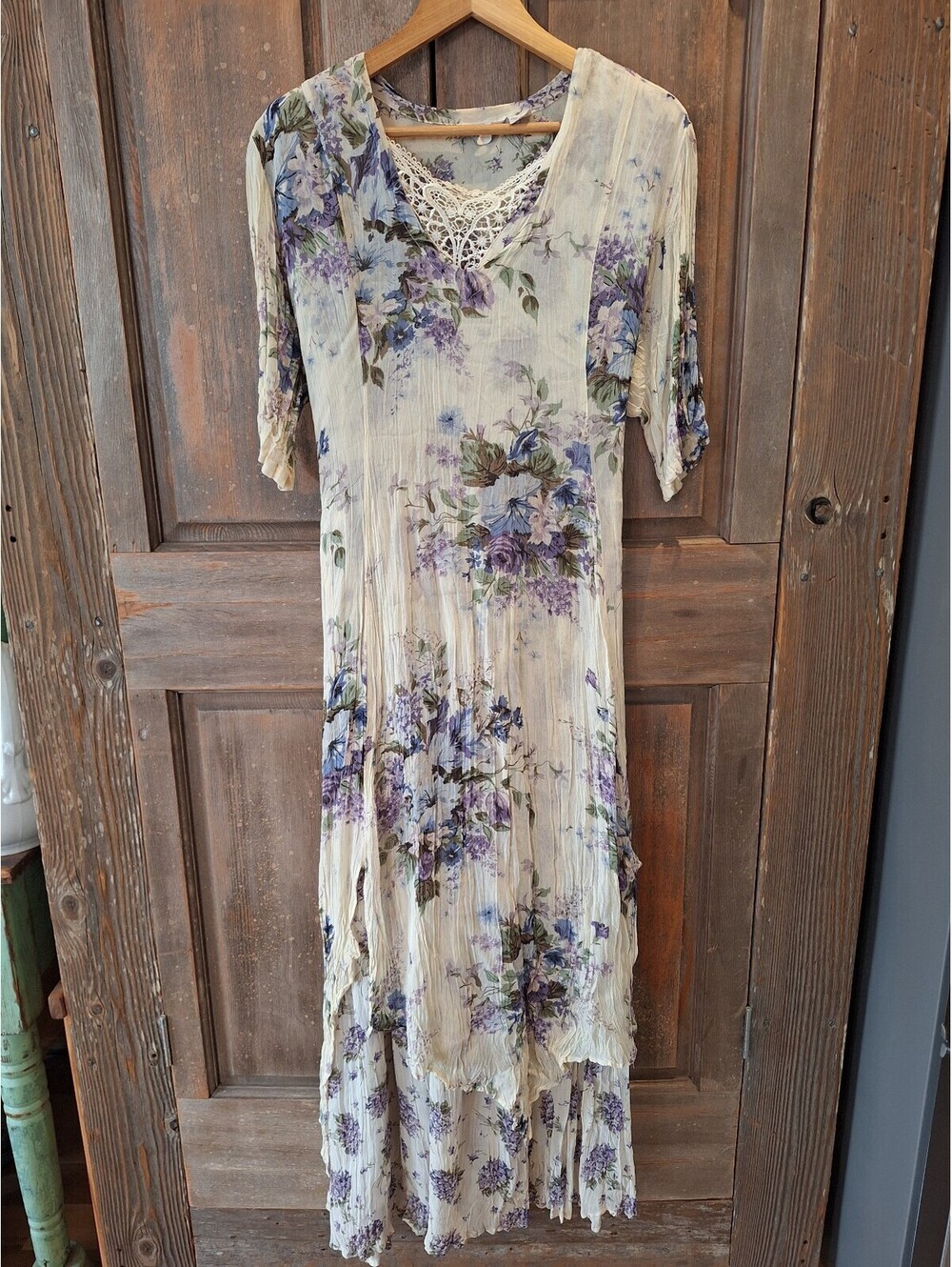 Vintage dress, cottage core, fairy, L/ XL.